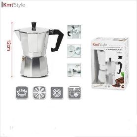 1 TAZA CAFETERA MOKA CLASICA ALUMINIO TIPO ITALIANA APTA PARA GAS,VITRO,INDUCCION