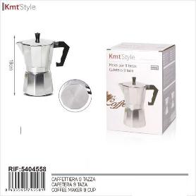 9 TAZAS CAFETERA ALUMINIO EXPRES CLASICA KMTSTYLE