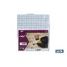 PACK DE JARRA TIERRA,SET DE VASOS DE AGUA Y MANTEL 1.40 X 1.40 CM