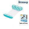 BESTWAY COLCHONETA HINCHABLE PARA PISCINA 140X87 CMS FLORES TURQUESAS