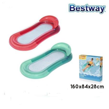 BESTWAY COLCHONETA HINCHABLE PARA PISCINA 160X84 CMS CON REPOSACABEZA
