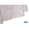 MANTEL REDONDO PÉTALOS ANTIMANCHAS RESINADO JACQUARD CONFECCIONADO 50 % ALGODÓN 50 % POLIÉSTER 1,80 M