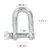 GRILLETE RECTO GALVANIZADO 22 MM. 7/8 USO DOMESTICO