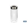 FRASCO BOROSILICATO+ACERO MODELO CICER 1700 ML 29.5 X 10 CM