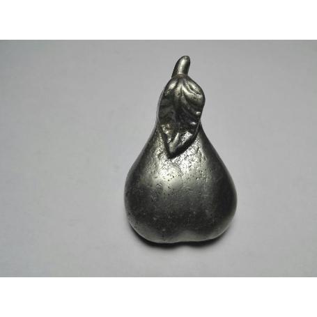 TIRADOR FORMA PERA PLATA BERNIAL PLATA SATINADA IDEAL PARA CAJONES DORMITORIO INFANTIL