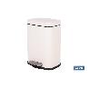 CUBO DE BASURA BEIGE CON PEDAL Y CUBO INTERIOR 5 L 21 X 18,5 X 30 CM