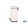 CUBO DE BASURA BEIGE CON PEDAL Y CUBO INTERIOR 5 L 21 X 18,5 X 30 CM