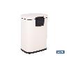 CUBO DE BASURA BEIGE CON PEDAL Y CUBO INTERIOR 5 L 21 X 18,5 X 30 CM