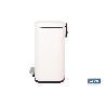 CUBO DE BASURA BEIGE CON PEDAL Y CUBO INTERIOR 20 L 34,2 X 29,3 X 44 CM