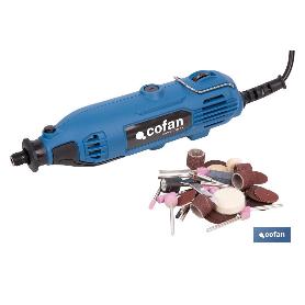 MULTIHERRAMIENTA ROTATIVA 135 W 8000-33000 RPM CON ACCESORIOS