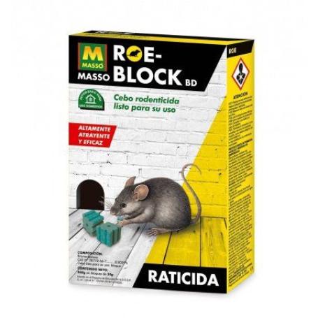 MASSO ROE-BLOCK BD 260 GR RATICIDA EN BLOQUE DE 20 GR 231534