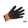 GUANTE NARANJA FLUOR CON REVESTIMIENTO LATEX TERMICO T-10 VENTA UNITARIA