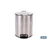 CUBO DE BASURA DE ACERO CON PEDAL Y CUBO INTERIOR 5 L 20,3 X 26,2 CM
