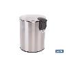 CUBO DE BASURA DE ACERO CON PEDAL Y CUBO INTERIOR 5 L 20,3 X 26,2 CM