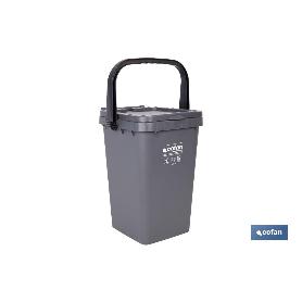CONTENEDOR GRIS PARA RESTOS  25L.