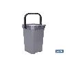 CONTENEDOR GRIS PARA RESTOS  25L.