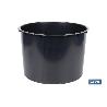 MACETERO 2 EN 1 FORMA CÓNICA CON DEPÓSITO COLOR NEGRO PP Ø 295 X 571 MM 12,5 L   CAJA 5 UNID.