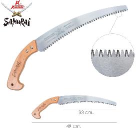 SERRUCHO SAMURAI CURVO MANGO MADERA   330 MM.
