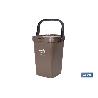 CONTENEDOR MARRON PARA RESIDUOS ORGANICOS  25L