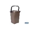 CONTENEDOR MARRON PARA RESIDUOS ORGANICOS  25L