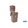 CONTENEDOR MARRON PARA RESIDUOS ORGANICOS  25L