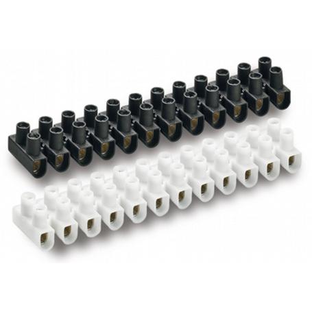 REGLETA CONEX. 6 MM.NEGRA X10 UDS. (REF.206-N)
