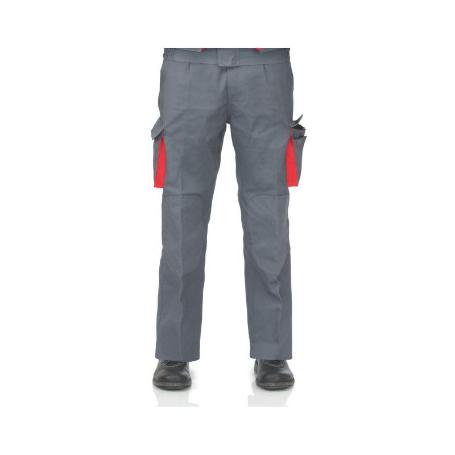 PANTALON SUPERTOP GRIS-NARANJA T-44