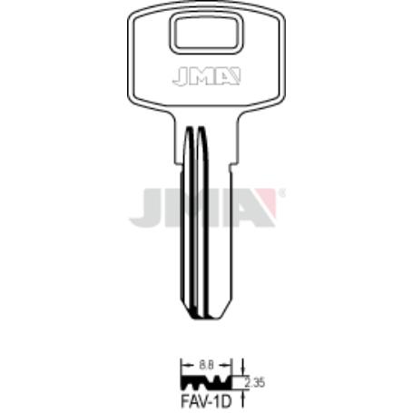 LLAVES JMA SEGURIDAD LATON MOD FAV-1D