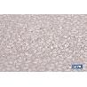 MANTEL REDONDO PÉTALOS ANTIMANCHAS RESINADO JACQUARD CONFECCIONADO 50 % ALGODÓN 50 % POLIÉSTER 1,40 M