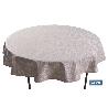 MANTEL REDONDO PÉTALOS ANTIMANCHAS RESINADO JACQUARD CONFECCIONADO 50 % ALGODÓN 50 % POLIÉSTER 1,60 M