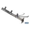 TENDEDERO FIJO DE PARED DE DOS PIEZAS INOXIDABLE 304 3 POLEAS 36.5 X 9.5 CM