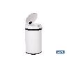 CUBO DE BASURA BLANCO CON SENSOR Y CUBO INTERIOR 30 L 52 X 30,5 CM