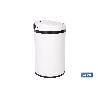 CUBO DE BASURA BLANCO CON SENSOR Y CUBO INTERIOR 30 L 52 X 30,5 CM