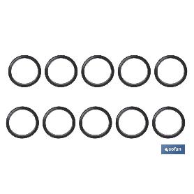 BOLSA DE 10 UNIDADES DE GOMAS CIERRE PARA VÁLVULA CLICK-CLACK Ø31-37 MM