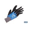 GUANTE IMPREGNADO SANDY DOBLE CAPA DE NITRILO AZUL TALLA 11   CAJA 12 UNID.