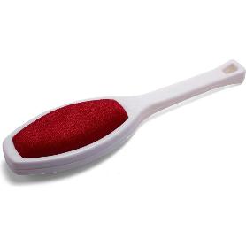 QUITAPELUSA DOBLE PARA ROPA MANGO BLANCO Y TECIOPELO ROJO