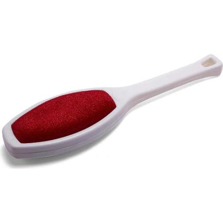 QUITAPELUSA DOBLE PARA ROPA MANGO BLANCO Y TECIOPELO ROJO