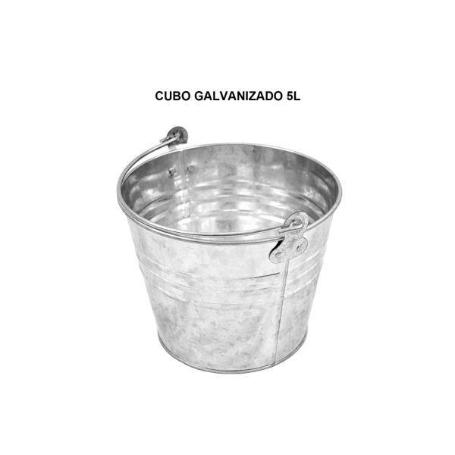 5 LTS CUBO CHAPA GALVANIZADO CLASICO CON ASA SIN ABRIDOR PARA BOTELLINES CERVEZA