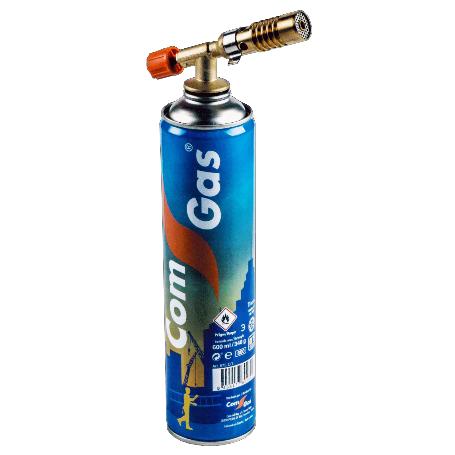 COMGAS KIT SOLDADOR SOPLETE PISTOLA+BOTELLA GAS-PROPANO 600ML ROSCA 7-16 1047KIT