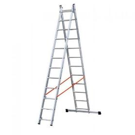 GIERRE-AL340-ESCALERA 2 TRAMOS COMBINADA DE ALUMINIO MODULA (2X12)