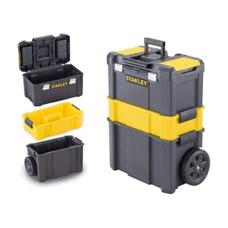 TALLER MÓVIL. 3 EN 1. METAL. NEGRO Y AMARILLO. CAPACIDAD 20KG - STANLEY