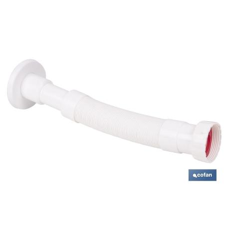 TUBO FLEXIBLE BLANCO 1 1/2  Ø32-40 300-720 MM
