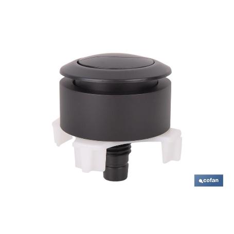 PULSADOR NEGRO DE DOBLE DESCARGA PARA DESCARGADOR MODELO EUME