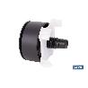 PULSADOR NEGRO DE DOBLE DESCARGA PARA DESCARGADOR MODELO EUME