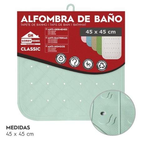 45X45 CMS ALFOMBRA BAÑO DUCHA VERDE