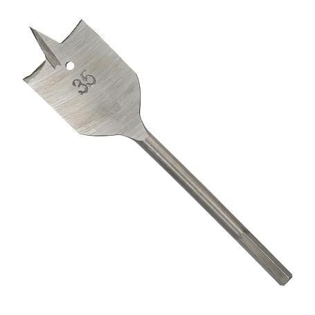 BROCA PLANA MADERA 3 PUNTAS WOLFPACK   35,00 MM.