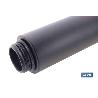 TUBO ALARGADOR DE DUCHA NEGRO M18 Ø24 200 MM