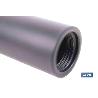 TUBO ALARGADOR DE DUCHA NEGRO M18 Ø24 400 MM