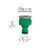 ADAPTADOR MANGUERA PLASTICO 3/4-1/2 HEMBA BLISTER
