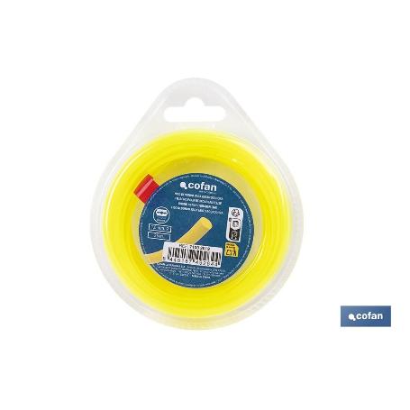 HILO REDONDO DE NYLON PARA DESBROZADORA 25 M X 1,6 MM